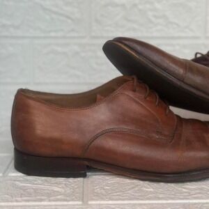 Florsheim Leather Cap Toe Oxford Dress Shoes Brown Men's Size 12 D